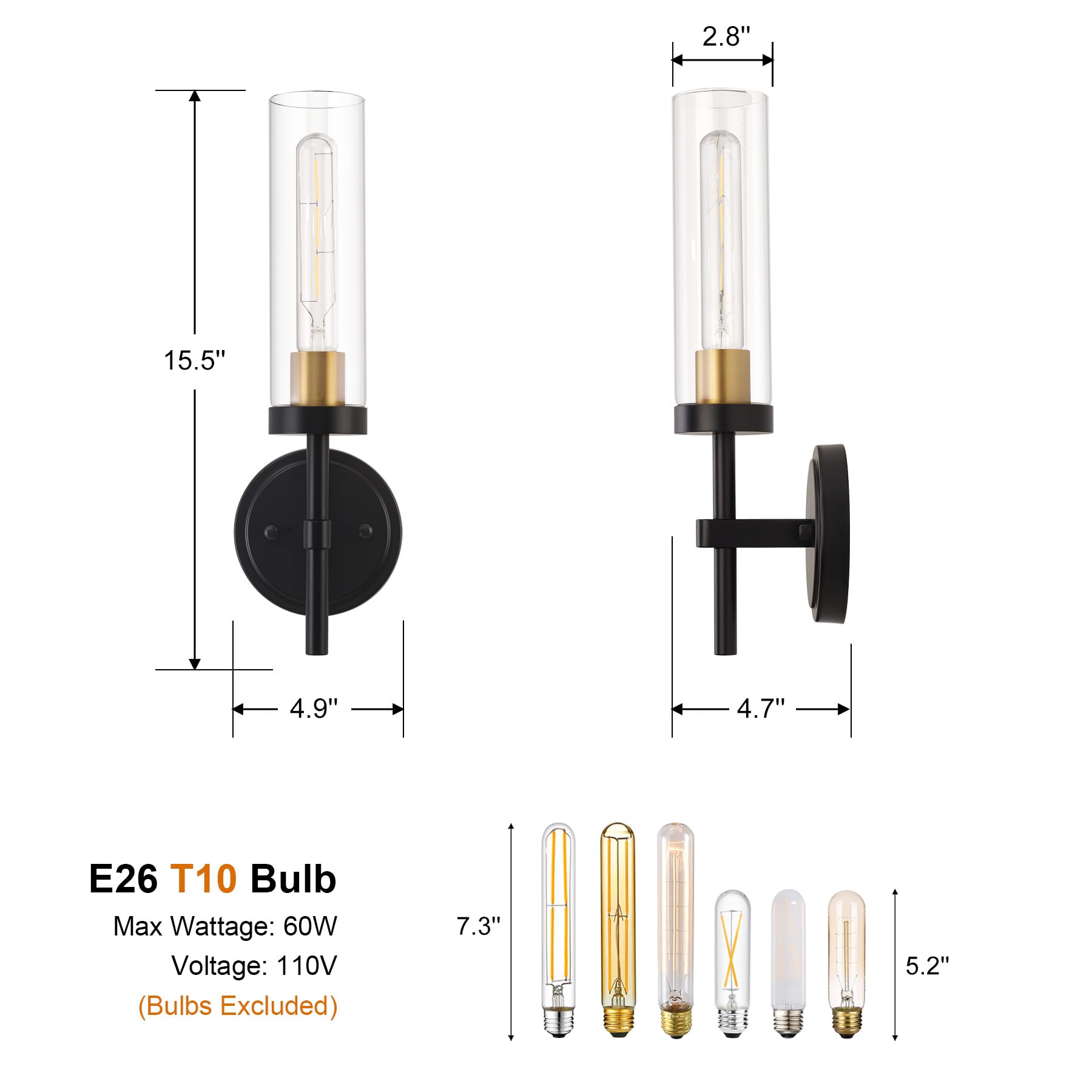 SANTOSTOCK durable black-gold finish resists rust in damp spaces.