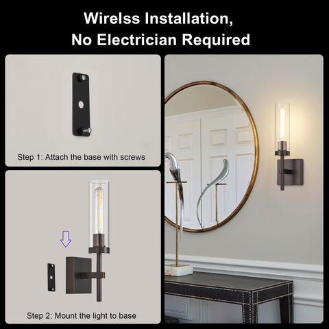 Two LED Edison bulbs included for immediate, efficient illumination