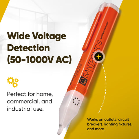 Santronics 3000 LED indicator shows live voltage clearly.