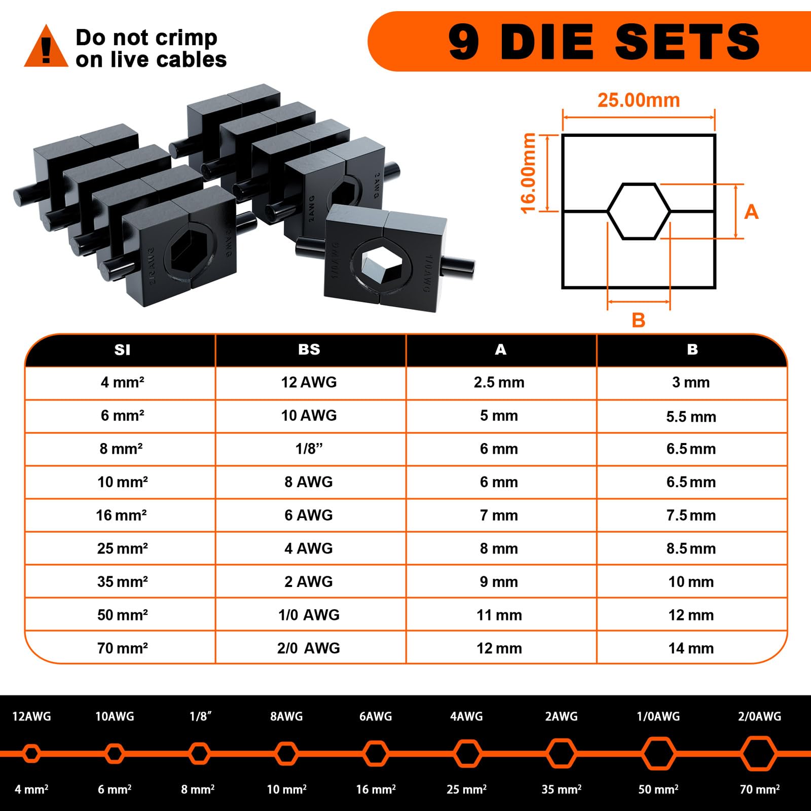 Sanuke 10-inch cable cutter for clean cuts on heavy wires.