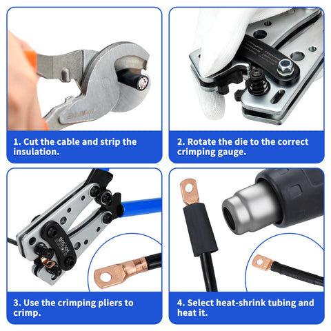 Sanuke copper lug connectors ideal for secure battery connections