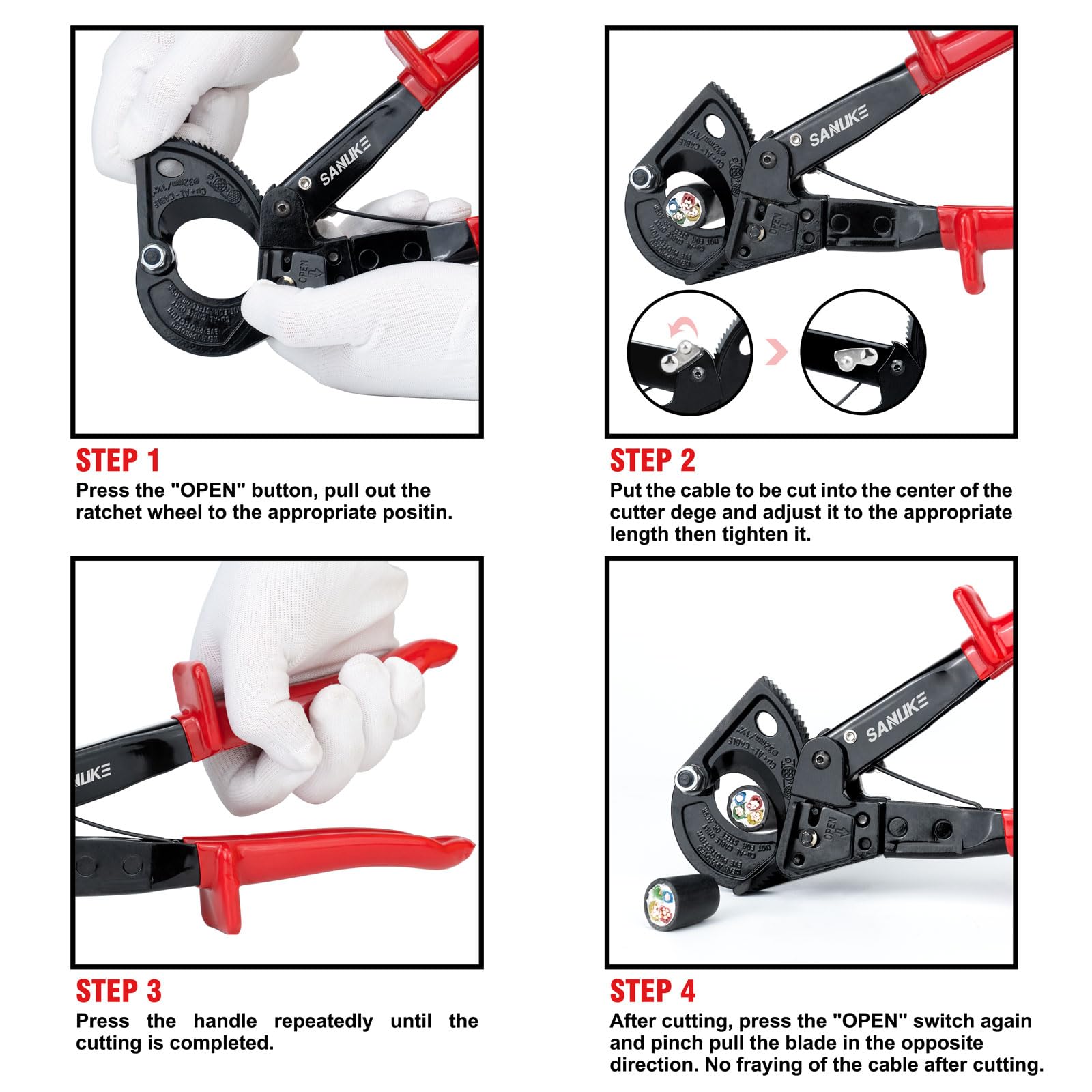 Ideal for soft wire and multi-stranded cables in electrical work with Sanuke