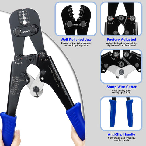 Sanuke tool features rust-resistant black oxide finish for durability.