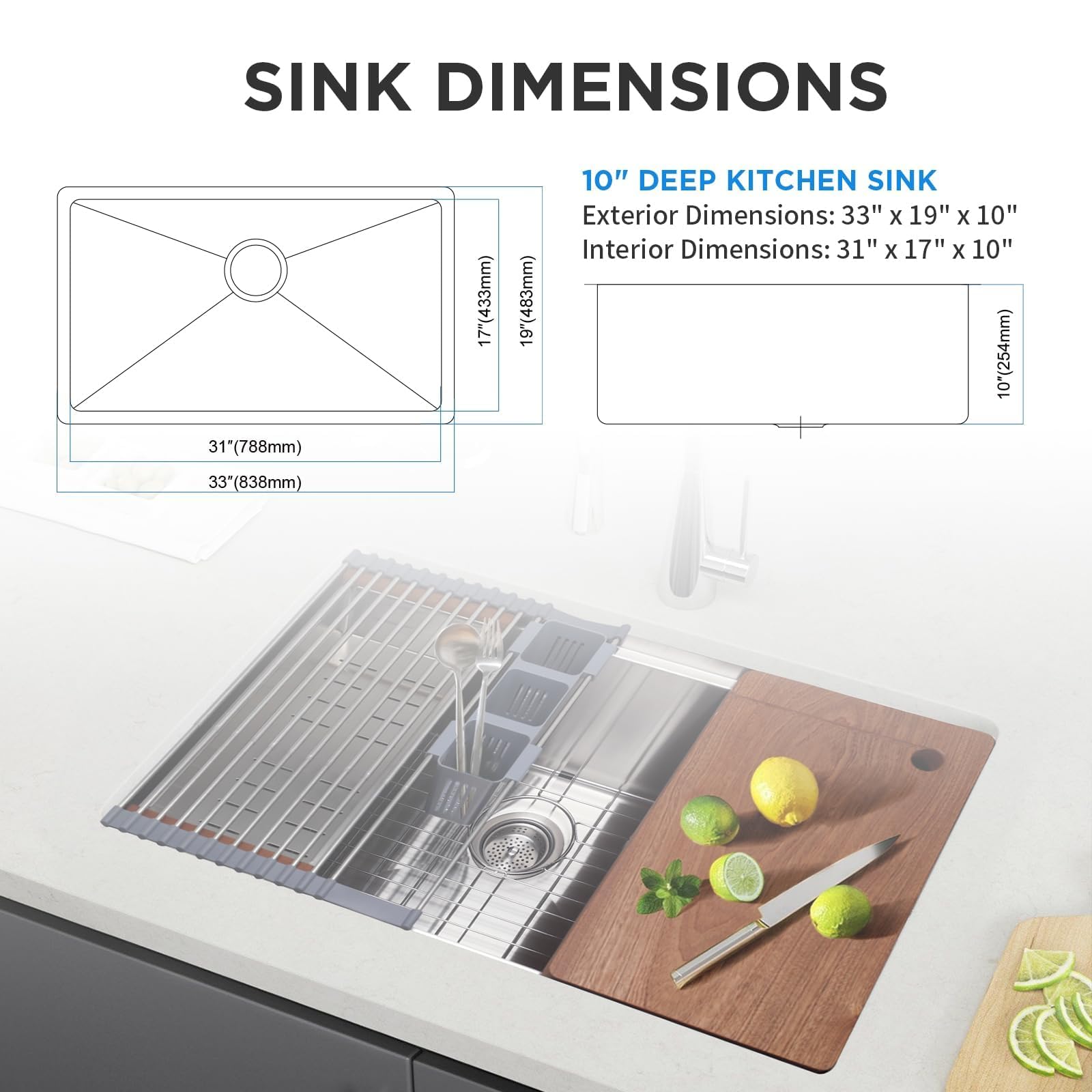 SANYCASA thick silicone pads dampen noise during washing.