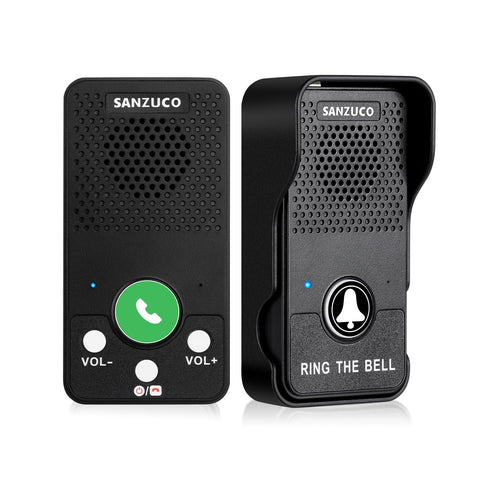 SANZUCO doorbell outdoor transmitter at front door for easy access