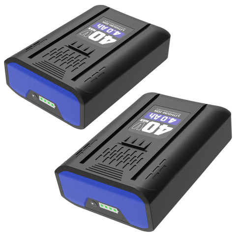 SAPBJ Kobalt 40V battery packaging shows included components and warranty