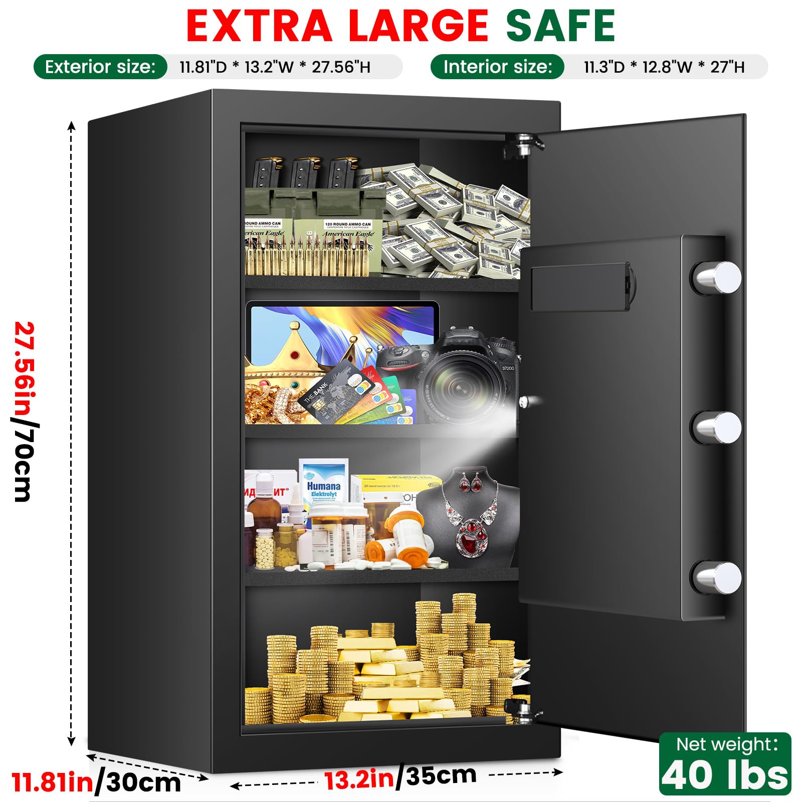 Sapekity safe box with digital keypad enables quick secure access