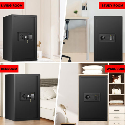 Sapekity safe box spare key included for backup entry