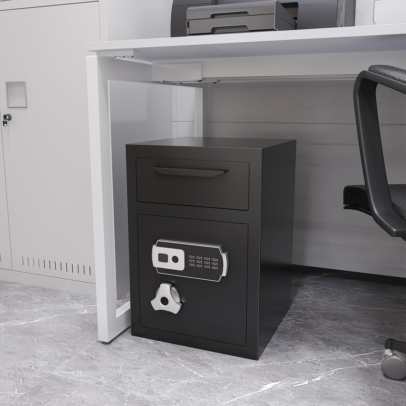 SAPITAL 2.3 cub interior capacity ideal for envelopes, coins, and files