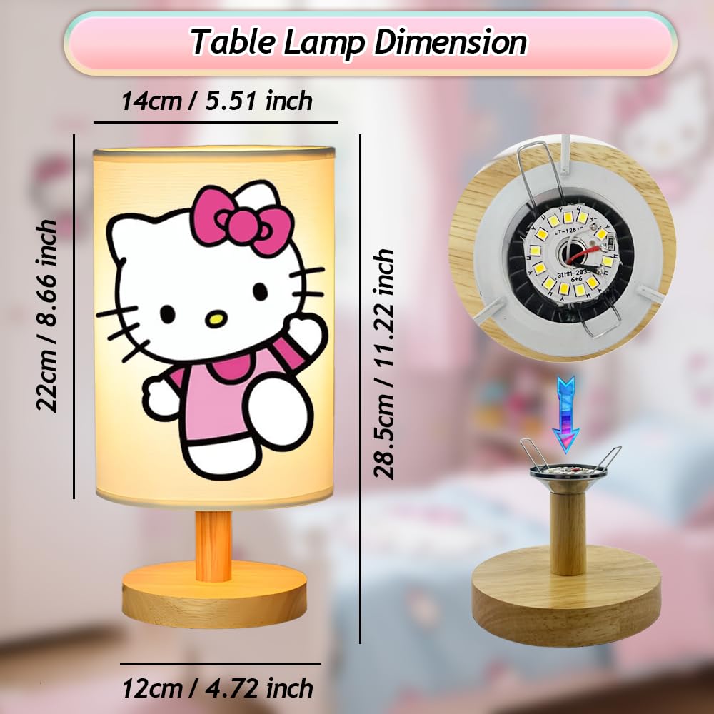 Sapouni Kitty lamp dimmable controls accessible with a single button.