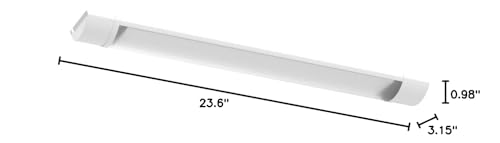 Sararoom 2FT LED light providing shadow-free illumination in workshop or hallway