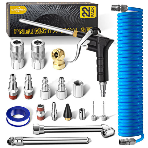 SARDVISA 25ft PU hose boosts airflow with repairable design for easy field fixes.