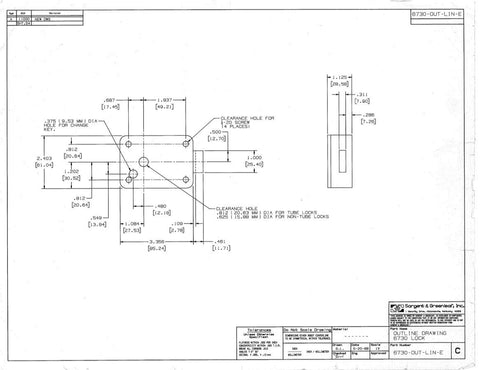 Sargent & Greenleaf 6730-100 package showing all-in-one kit contents