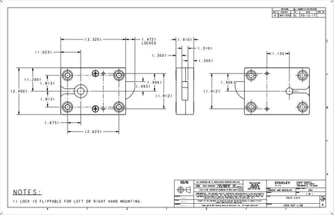 Sargent & Greenleaf relock feature illustrates power loss security option.