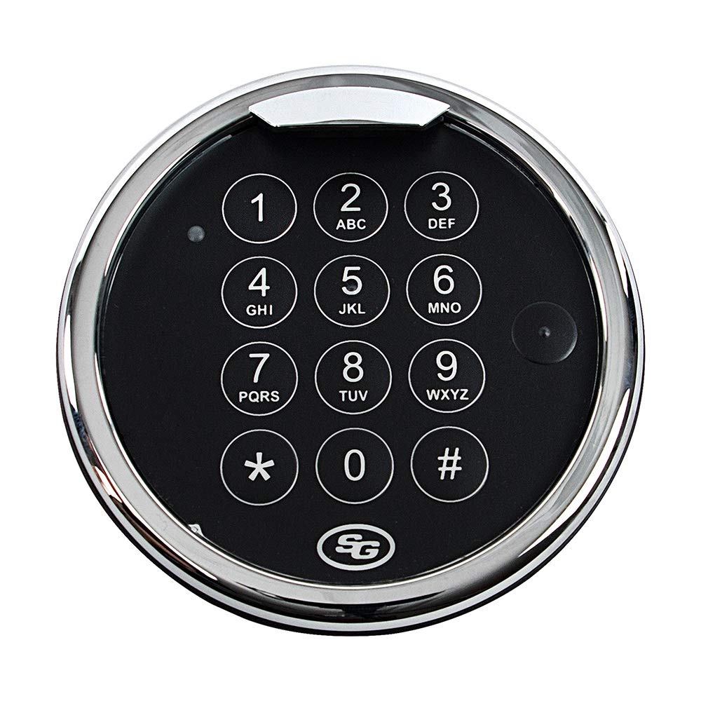 Sargent & Greenleaf Model 1004-102 SpinBlocker front view shows secure bolt design.