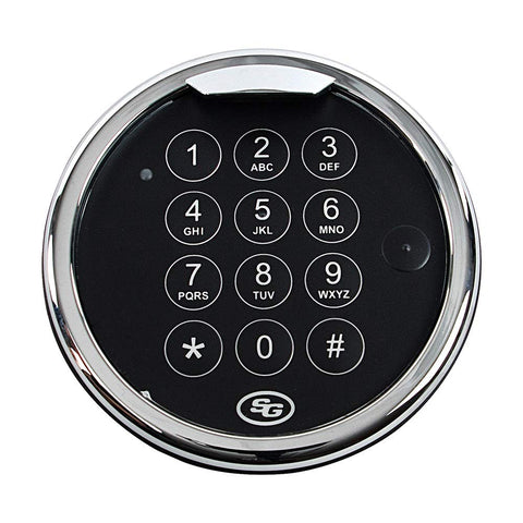 Sargent & Greenleaf Model 1004-102 SpinBlocker front view shows secure bolt design.