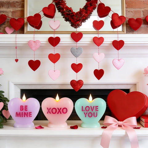 Sariiraw green heart flameless candles add safe decor to living spaces