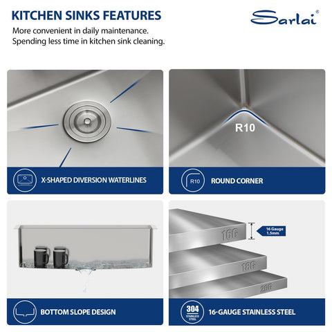 Sarlai included cutting board and stainless steel colander for quick prep.