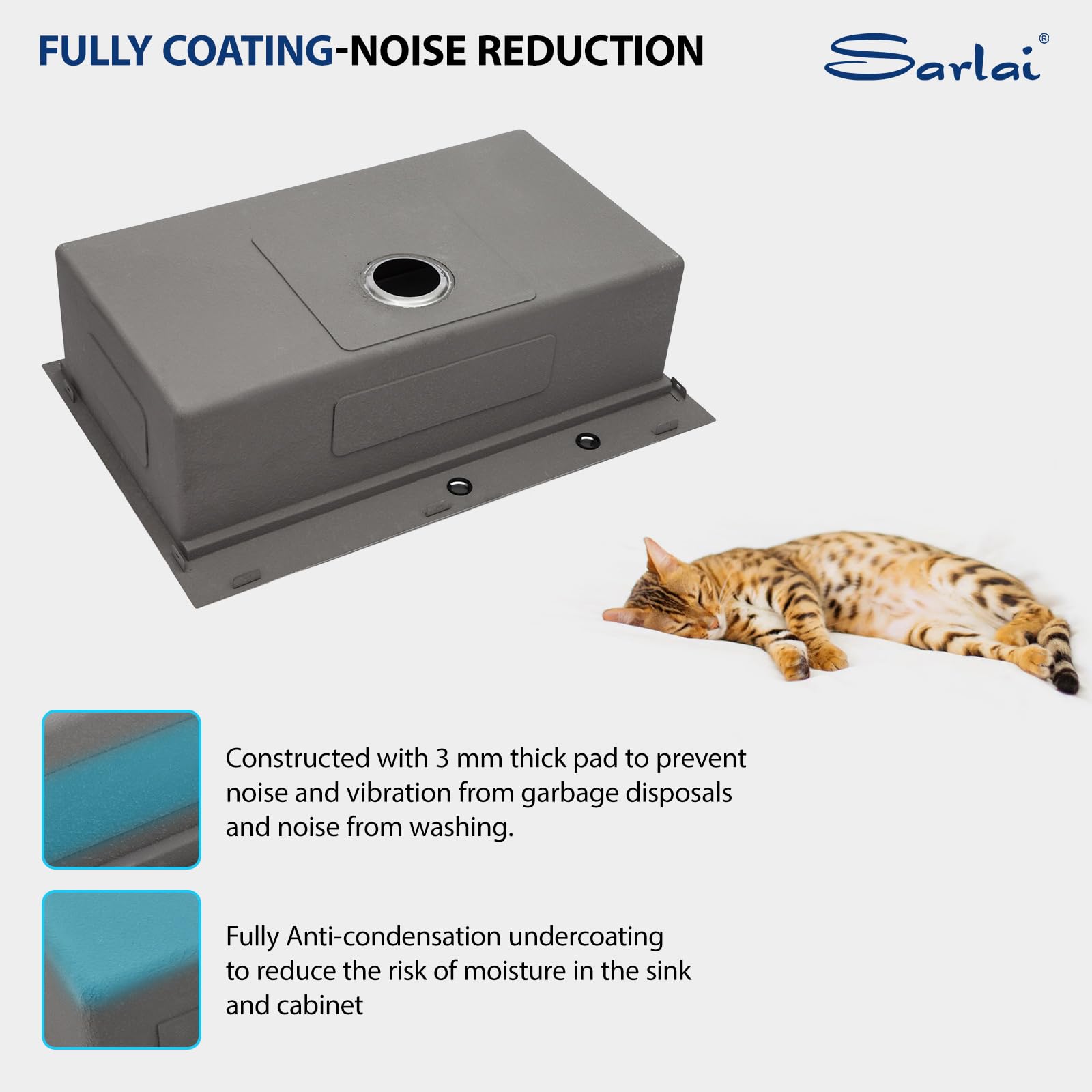 Sarlai Drop-In Sink installation template guides accurate fitting.