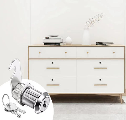 Sartatue keyed-alike locks allow single-key operation across drawers and cabinets.