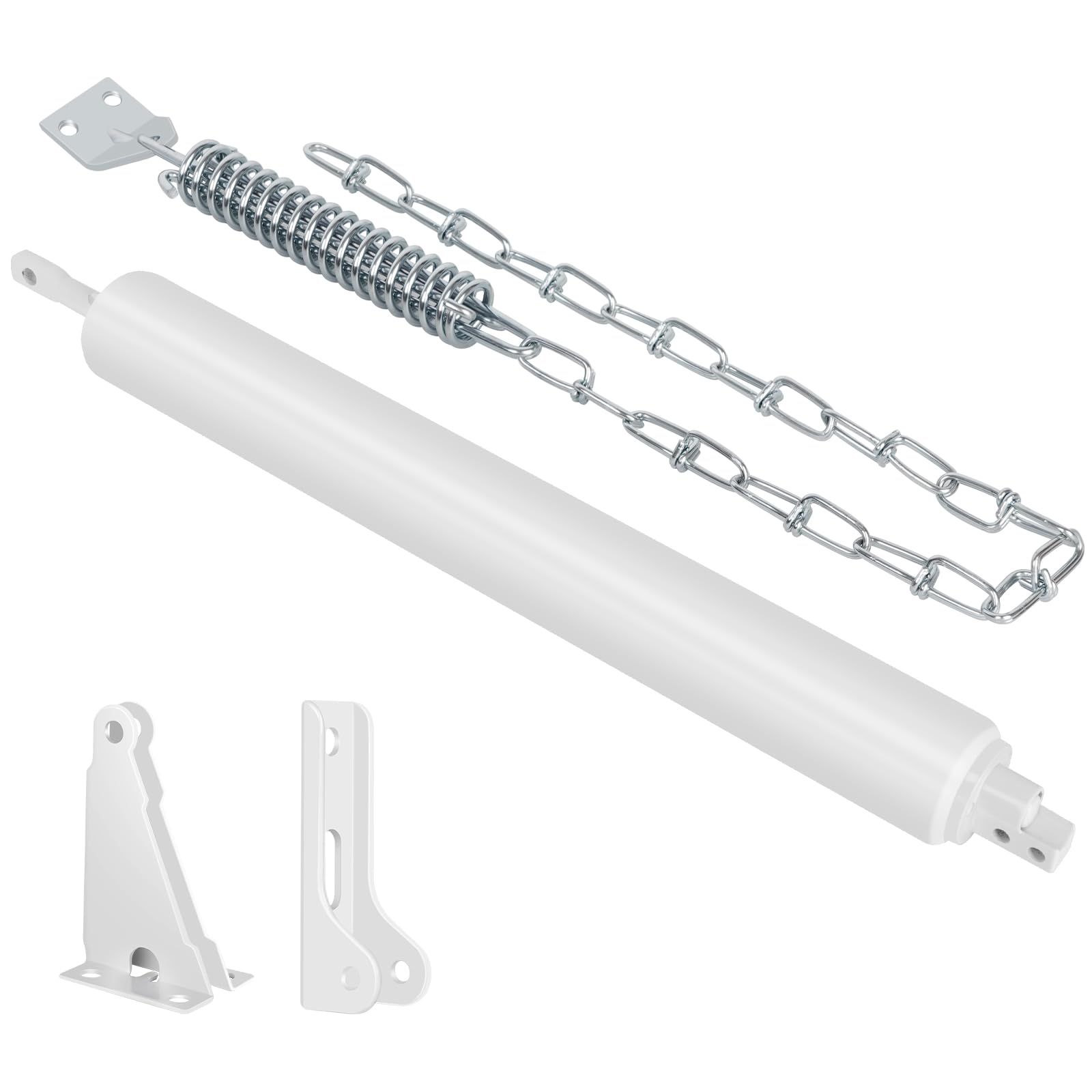 Sartatue storm door closer body with rust-resistant aluminum alloy for durable outdoor use.