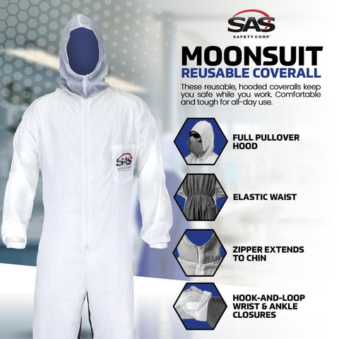 SAS Moonsuit full pull over hood designed for complete head coverage