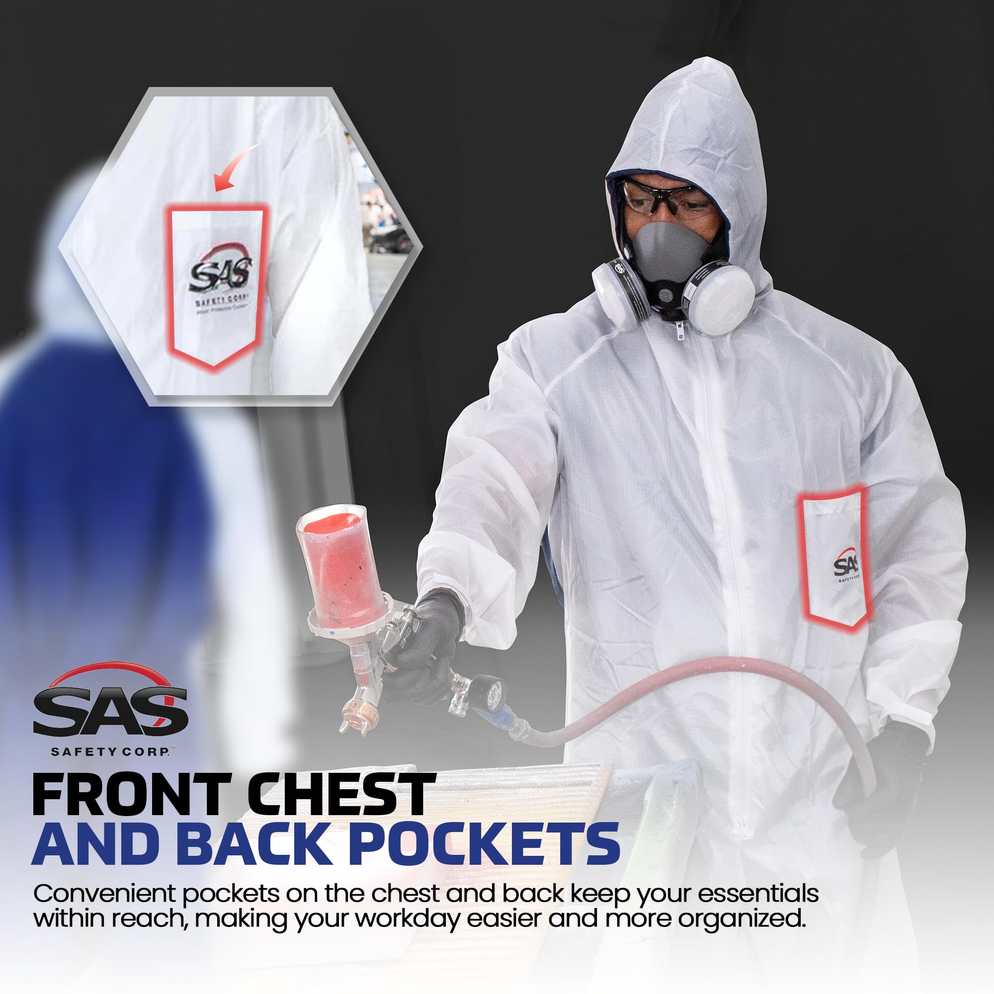 SAS Moonsuit elastic cuffs and pockets enable secure fit and quick access.