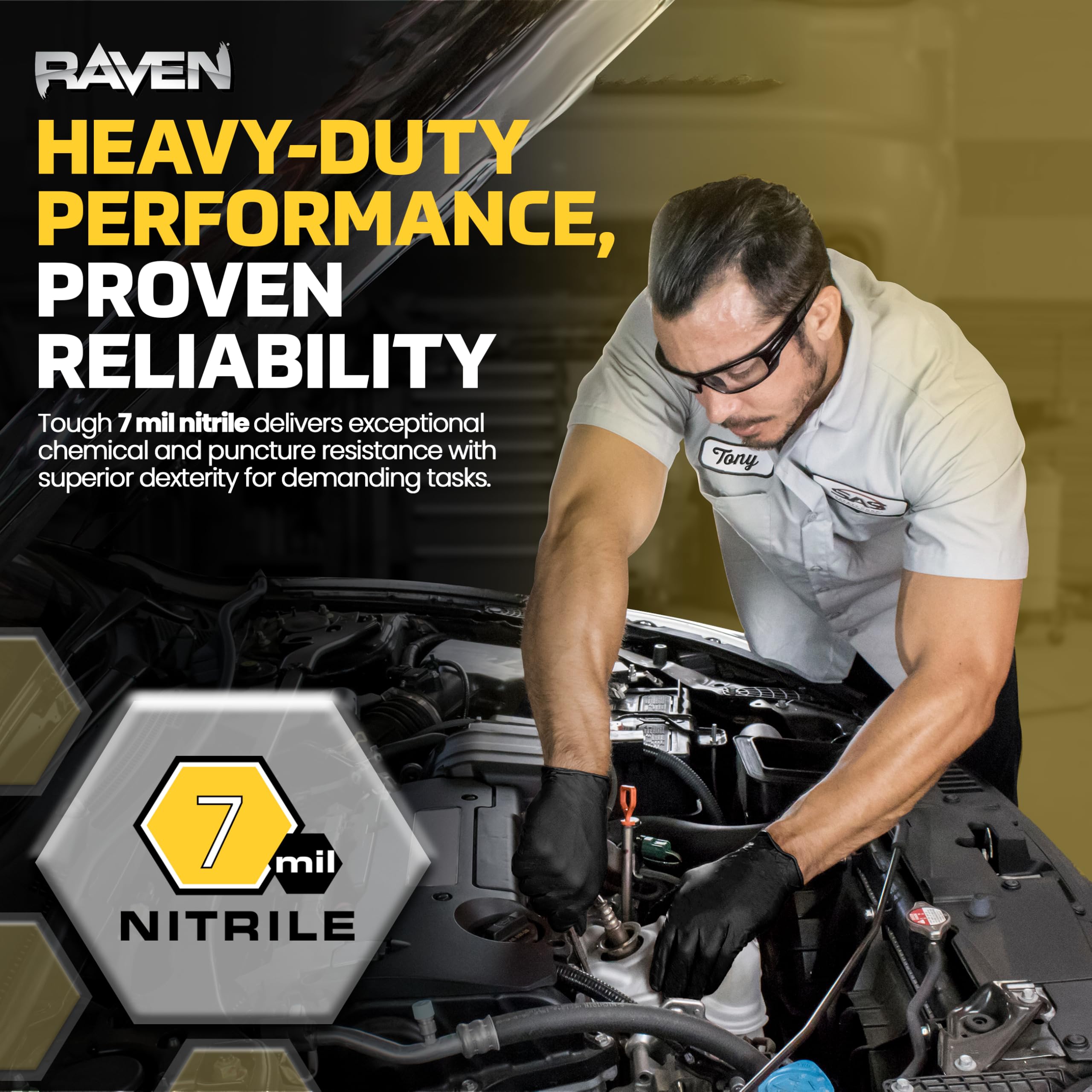 Ambidextrous design of SAS RavenbSafety 66518 supports both hands