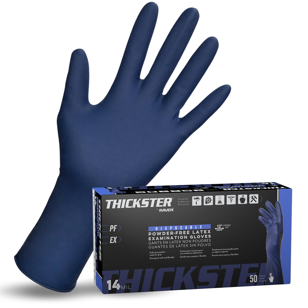SAS Thickster pack of 50 gloves ready for single-use protection in professional tasks