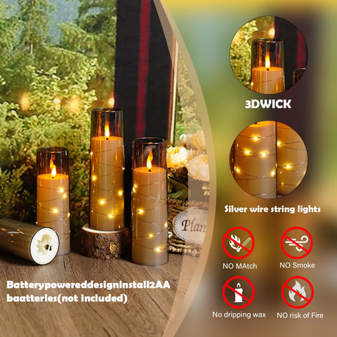Sasigeiaa 2.3-inch diameter candles ensure a compact, elegant pillar display.