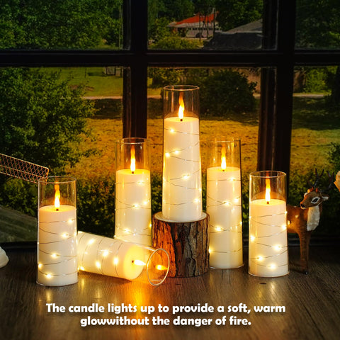 Sasigeiaa Christmas party candles adding festive glow to mantels.