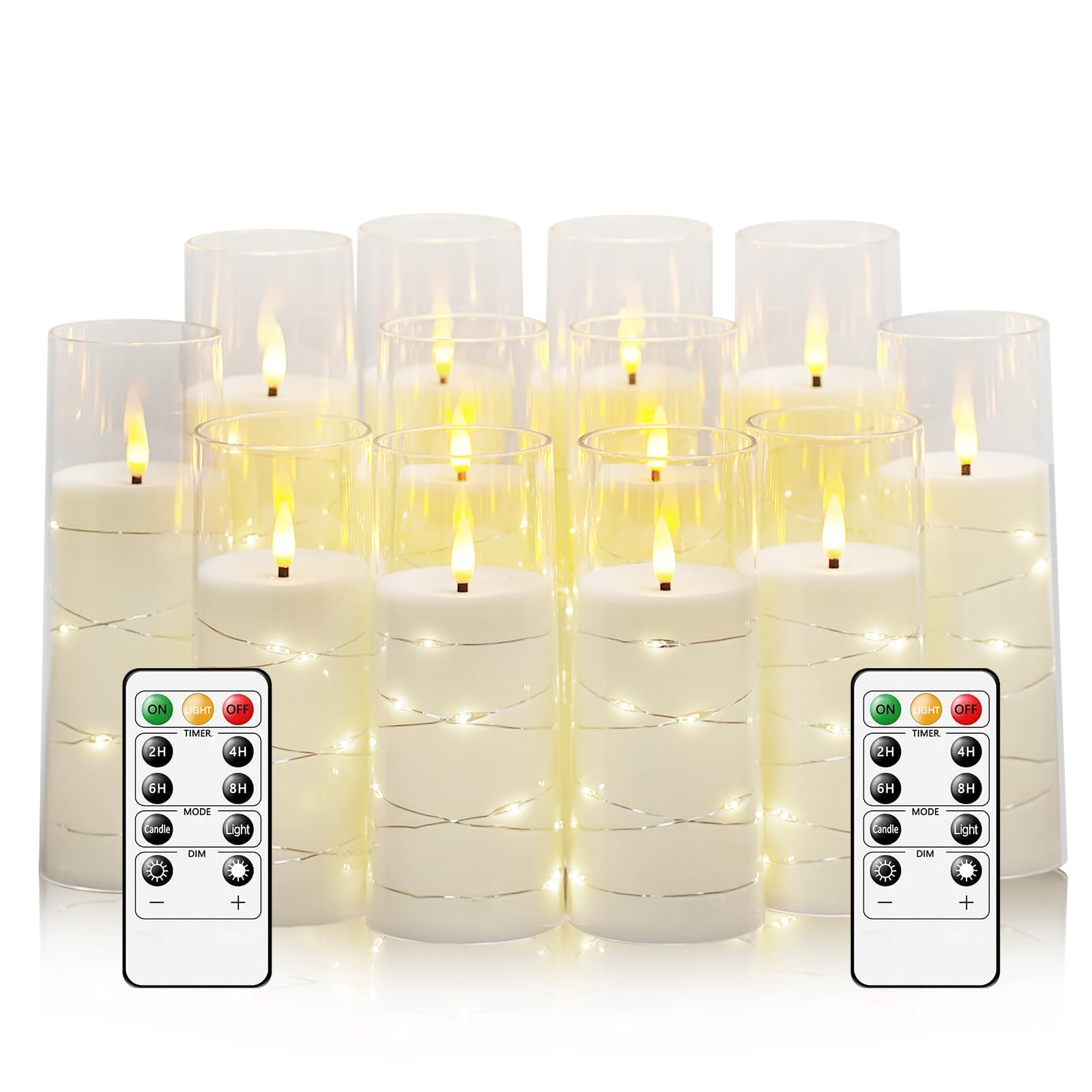 Sasigeiaa embedded star string candles for a cozy, modern living room ambiance.