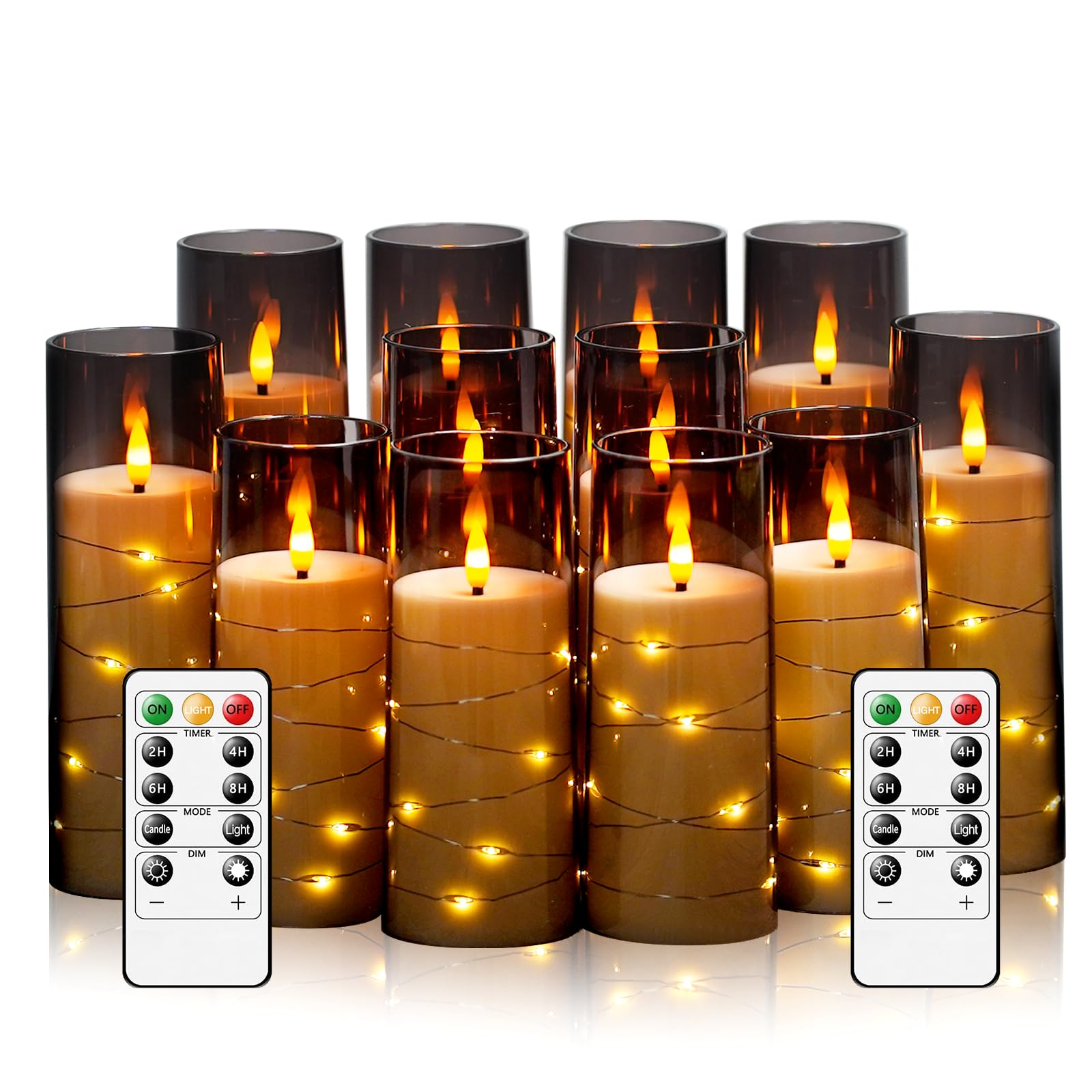 Sasigeiaa embedded star string candles create a warm ambient glow for living rooms and celebrations.
