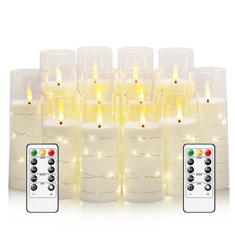 Sasigeiaa embedded star string candles for a cozy, modern living room ambiance.