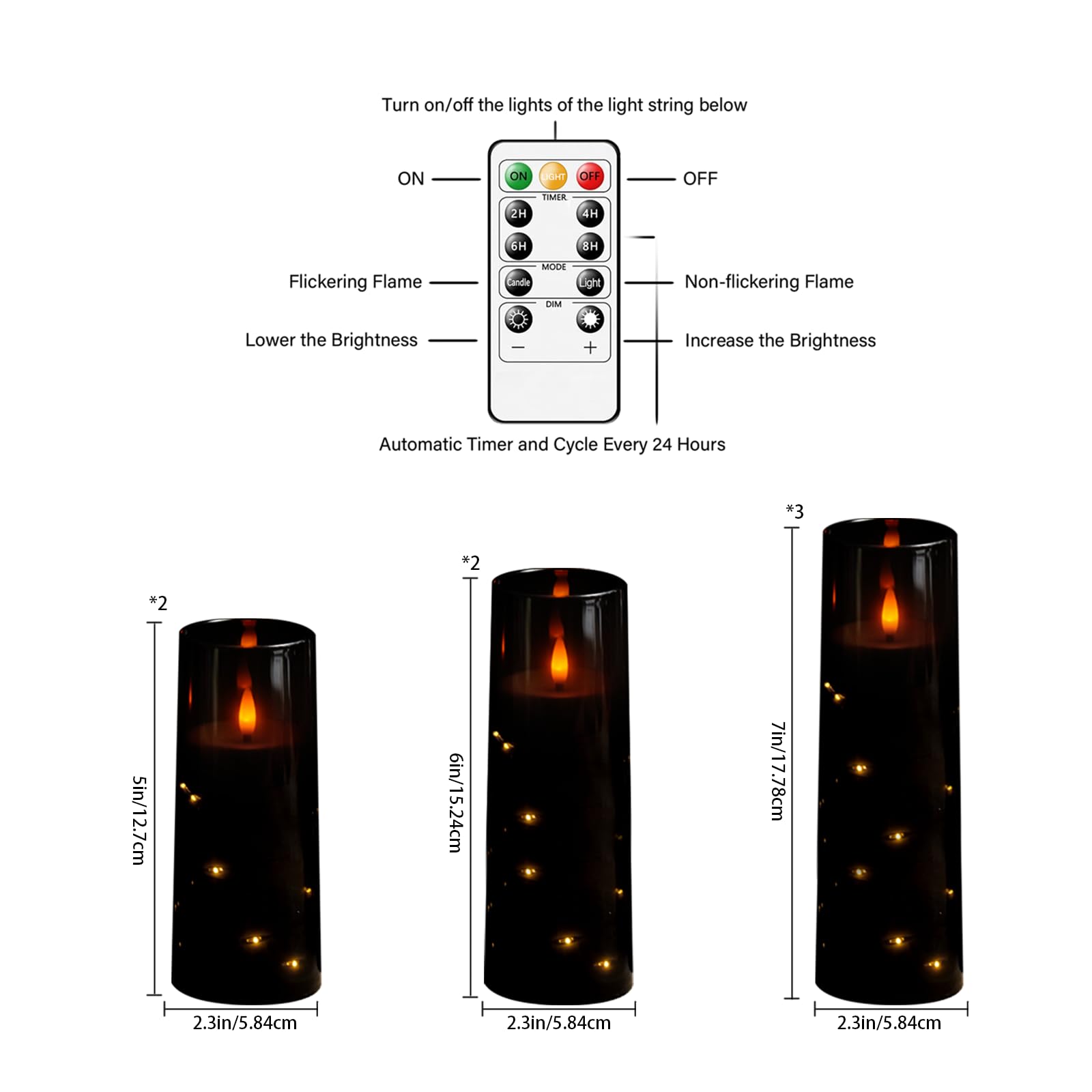 Sasigeiaa remote-controlled flameless candles offer timer convenience for evenings