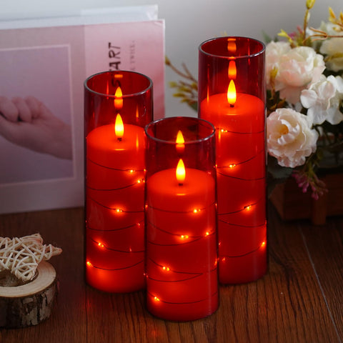 Sasigeiaa flameless candles come with a remote control for easy mood lighting.