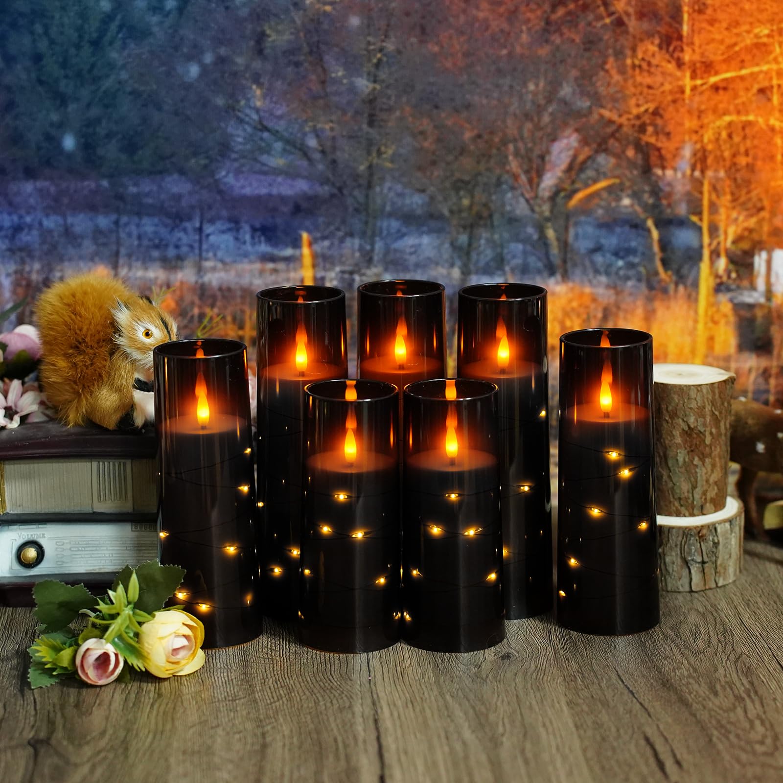 Sasigeiaa seven-candle set adds decor variety with varied heights