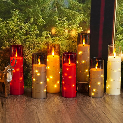 Sasigeiaa home decor candles offering a cozy ambient light
