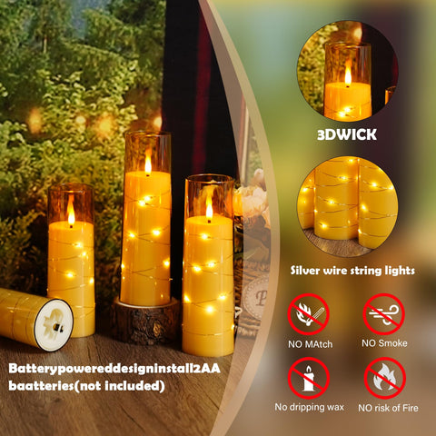 Sasigeiaa gold flicker candles enhancing wedding decor with soft light