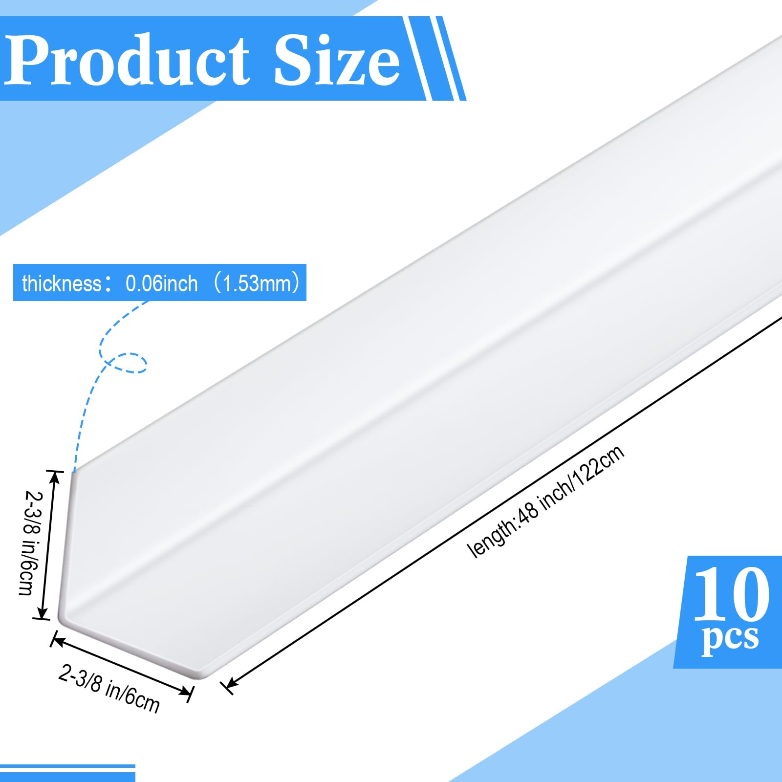 Sasylvia vinyl wall corner guard provides durable protection on surfaces
