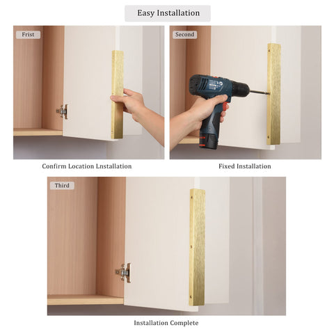 Satanga back-mount pull installs quickly without altering cabinet faces