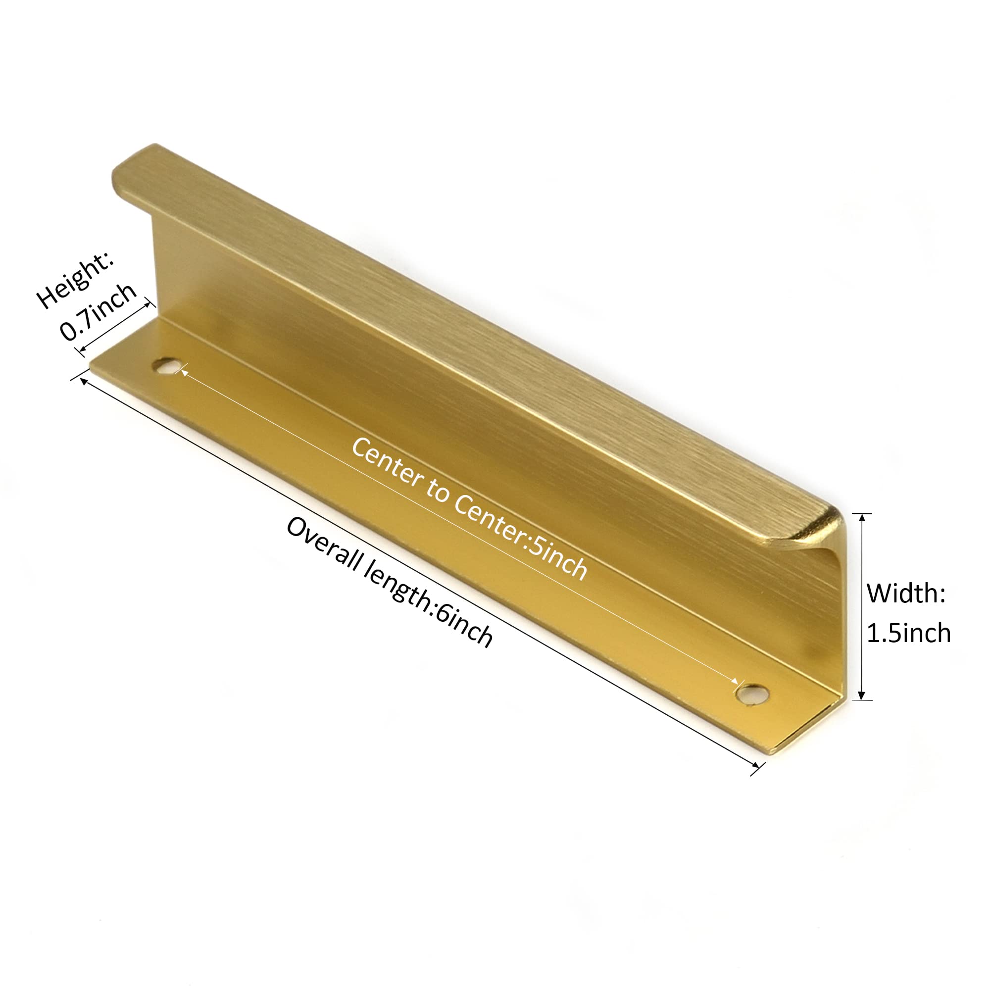 Satanga Edge Finger Tab Pull with rounded edge for comfortable grip