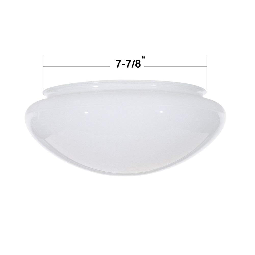 Satco 50-330 shade measures 4 inches tall by 9.5 inches.