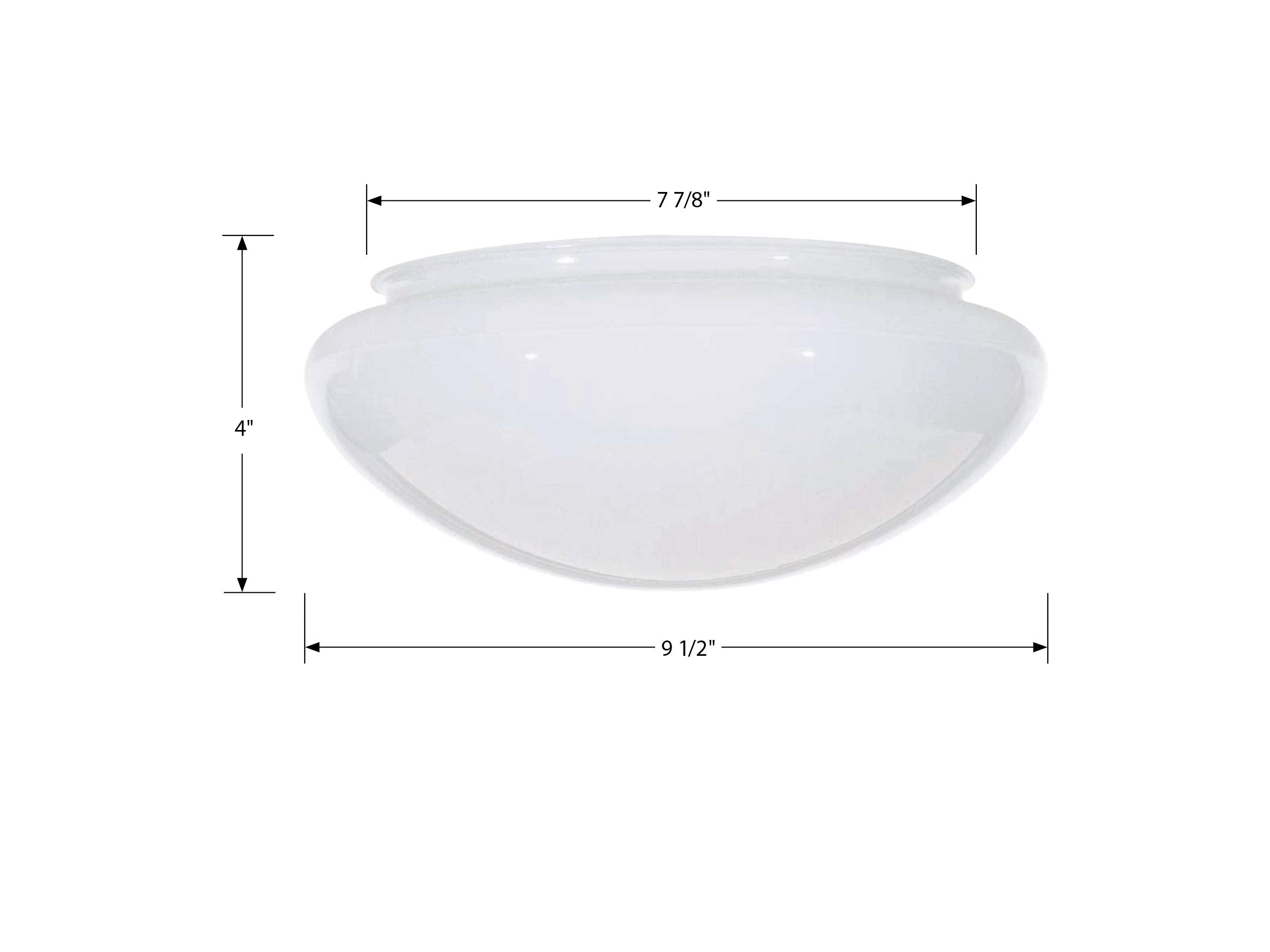 Satco 50-330 white interior finish refreshes vintage ceiling fixtures.