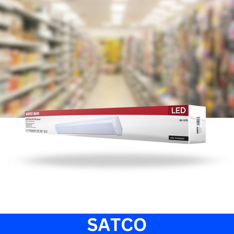 Satco energy-saving lighting reduces power usage while maintaining brightness.