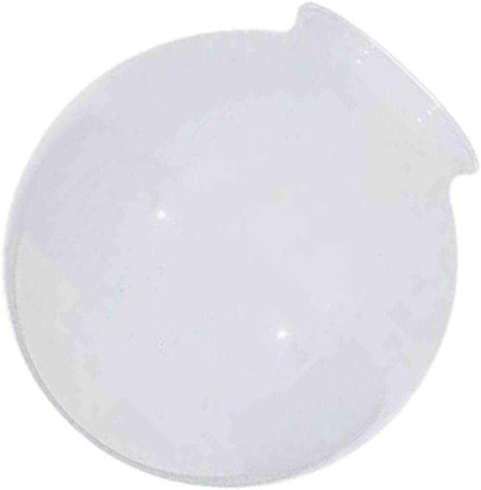 Satco glass ball shade with 4-inch fitter enhances pendant lighting with a clean white gloss