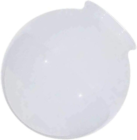 Satco glass ball shade with 4-inch fitter enhances pendant lighting with a clean white gloss