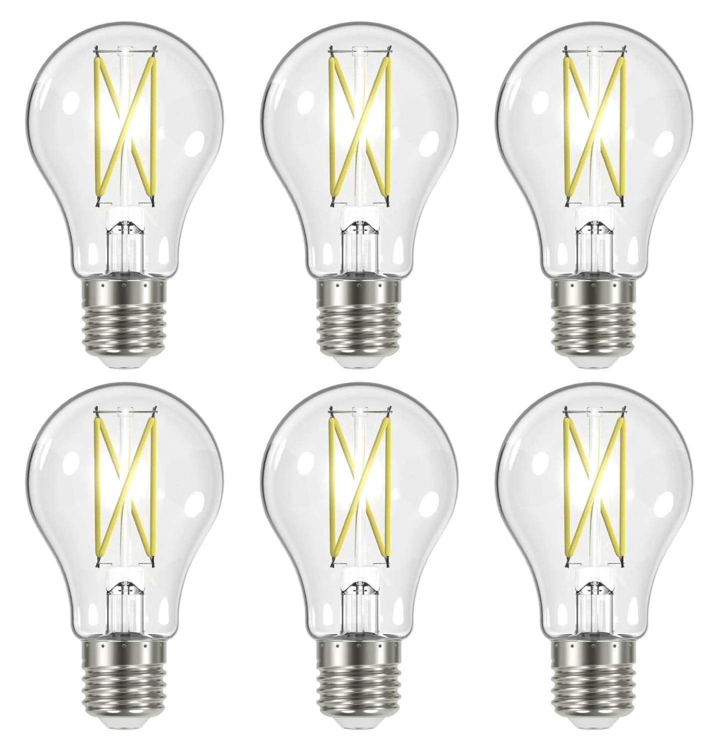 Satco S12414-8 LED A19 bulb with clear glass, ideal for bright general lighting