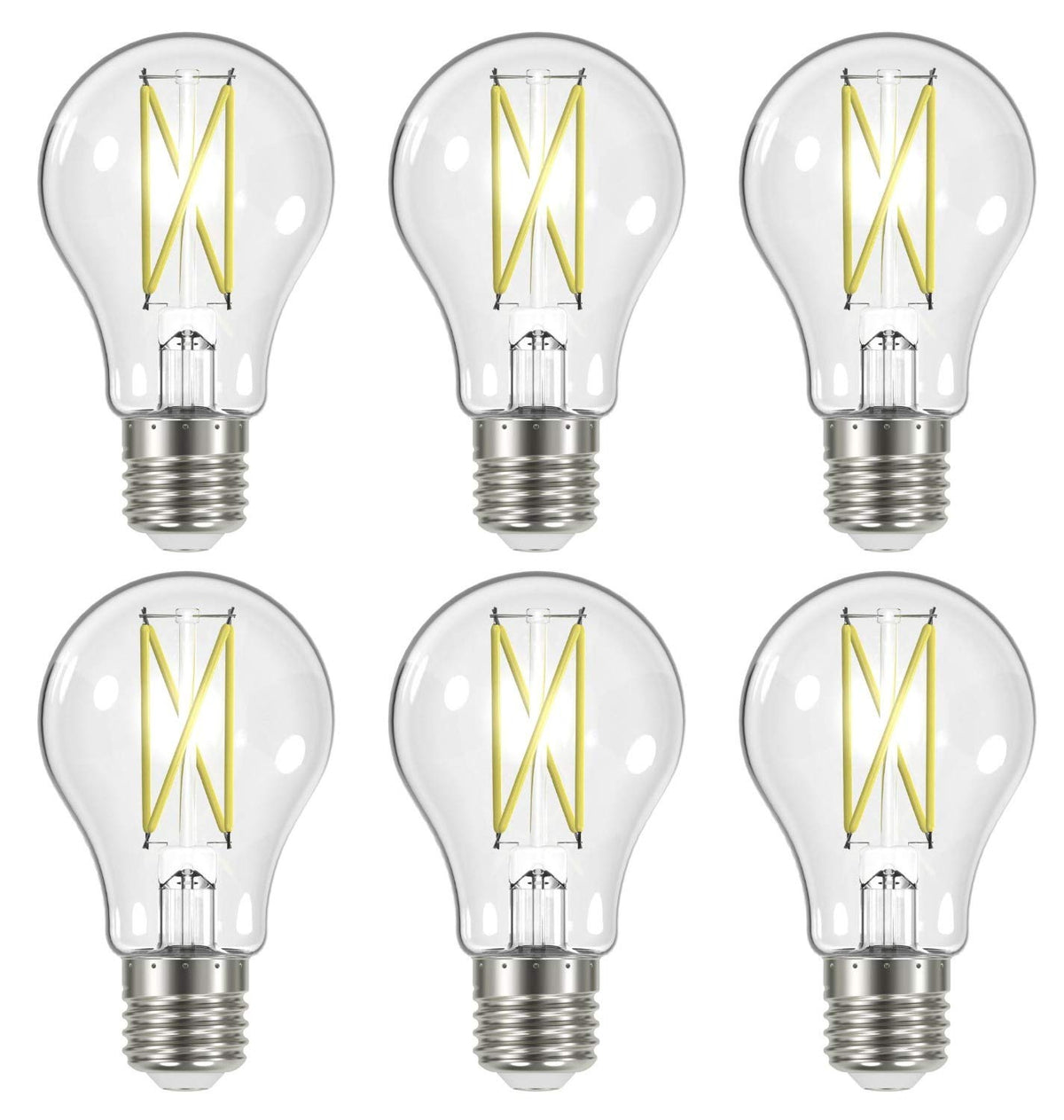 Satco S12414-8 LED A19 bulb with clear glass, ideal for bright general lighting