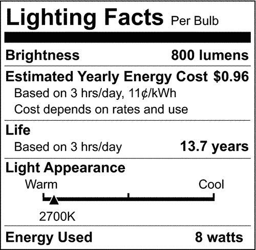 Satco S12414-8 LED A19 bulb dimmable for adjustable mood and energy efficiency